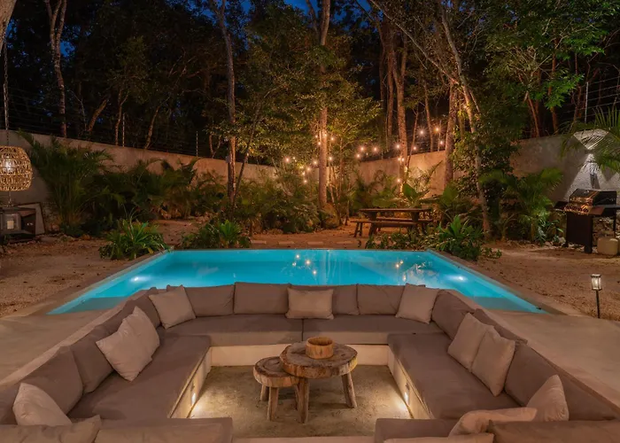 Villa Casa Naay Jungle Lux Heated Pool Hot Tub Firepit *